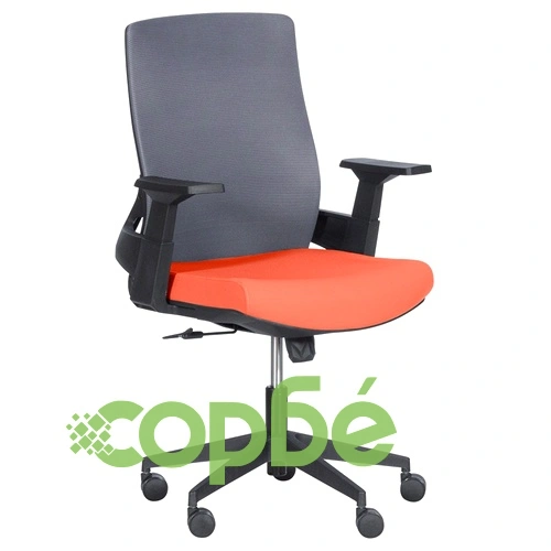 Работен офис стол Comfortino 7545 - оранжев-сив ➤ топ цена ➤ sorbe.bg