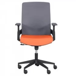 Работен офис стол Comfortino 7545 - оранжев-сив