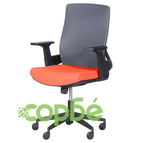 Работен офис стол Comfortino 7545 - оранжев-сив ➤ топ цена ➤ sorbe.bg