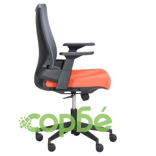 Работен офис стол Comfortino 7545 - оранжев-сив ➤ топ цена ➤ sorbe.bg