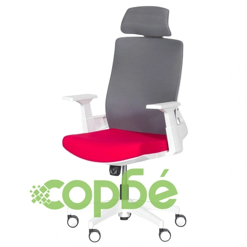 Президентски офис стол Comfortino 7546 - червен - сив ➤ топ цена ➤ sorbe.bg