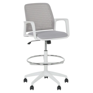 Светлосив офис стол Comfortino 7556 W за работа