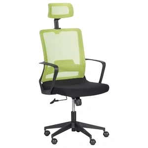 Президентски офис стол Comfortino 7562 - черно - зелен