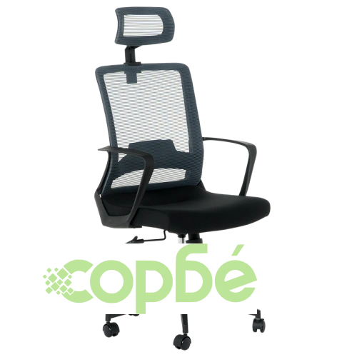 Комфортен Президентски Стол Comfortino 7562 в Черно-Сиво ➤ топ цена ➤ sorbe.bg