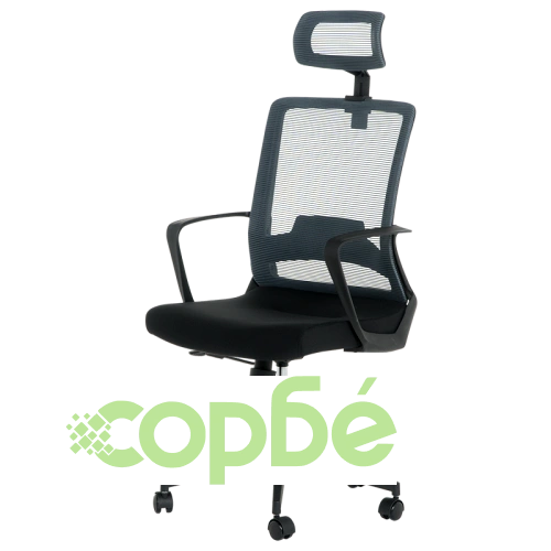 Комфортен Президентски Стол Comfortino 7562 в Черно-Сиво ➤ топ цена ➤ sorbe.bg