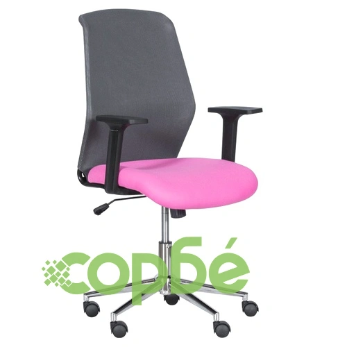 Работен офис стол Comfortino 7047-1 - сив-розов ➤ топ цена ➤ sorbe.bg