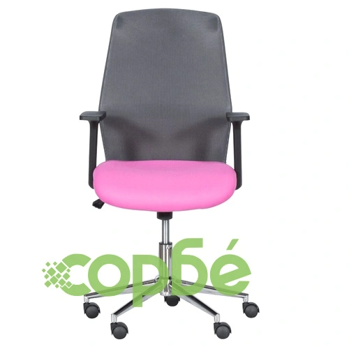 Работен офис стол Comfortino 7047-1 - сив-розов ➤ топ цена ➤ sorbe.bg