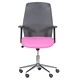 Работен офис стол Comfortino 7047-1 - сив-розов