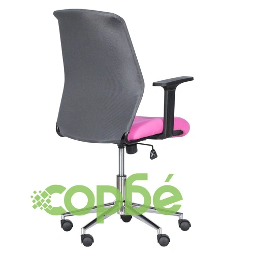 Работен офис стол Comfortino 7047-1 - сив-розов ➤ топ цена ➤ sorbe.bg