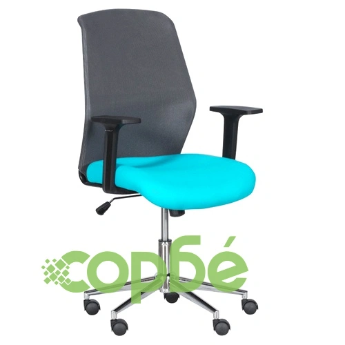 Работен офис стол Comfortino 7047-1 - сив-син ➤ топ цена ➤ sorbe.bg