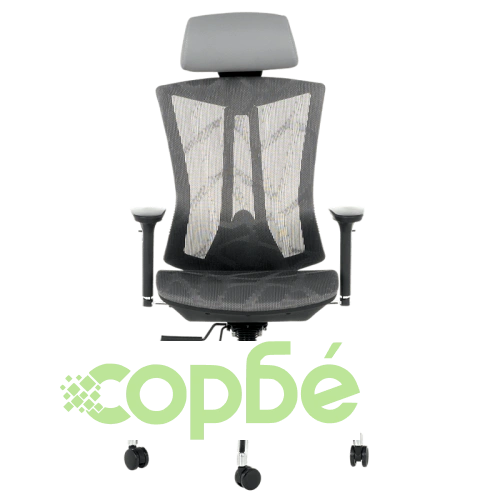 Офис стол Comfortino 7577 - Ергономичен и сив ➤ топ цена ➤ sorbe.bg