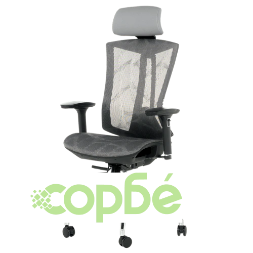 Офис стол Comfortino 7577 - Ергономичен и сив ➤ топ цена ➤ sorbe.bg