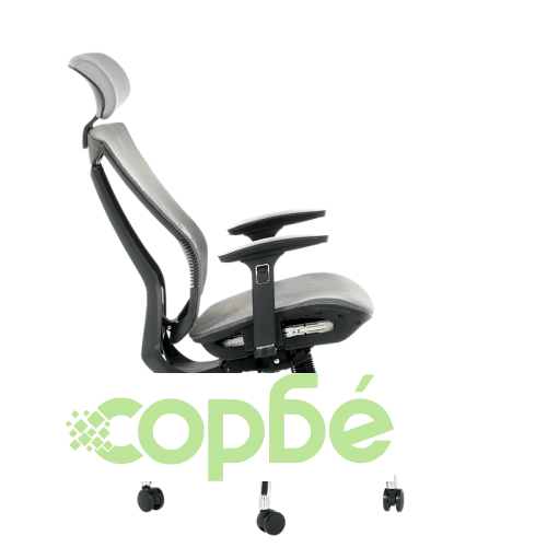 Офис стол Comfortino 7577 - Ергономичен и сив ➤ топ цена ➤ sorbe.bg