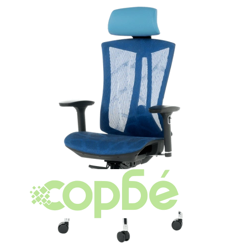 Ергономичен офис стол Comfortino 7577 в синьо ➤ топ цена ➤ sorbe.bg