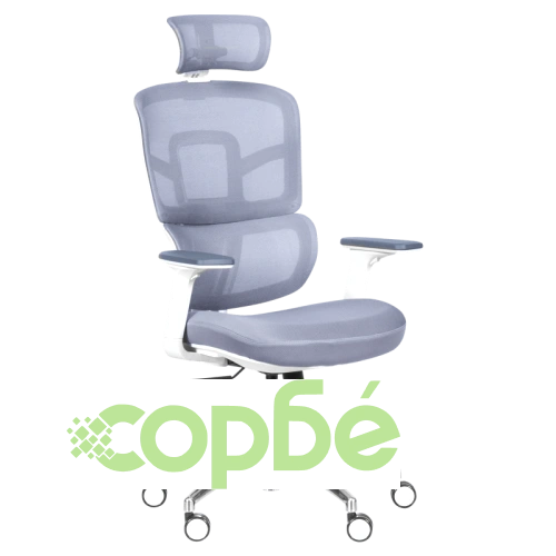 Ергономичен офис стол Comfortino 7579 в сив цвят ➤ топ цена ➤ sorbe.bg