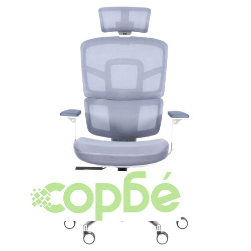 Ергономичен офис стол Comfortino 7579 в сив цвят ➤ топ цена ➤ sorbe.bg