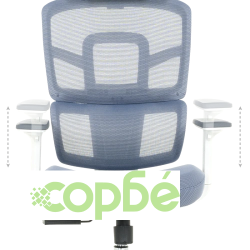 Ергономичен офис стол Comfortino 7579 в син цвят ➤ топ цена ➤ sorbe.bg