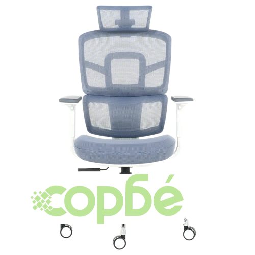 Ергономичен офис стол Comfortino 7579 в син цвят ➤ топ цена ➤ sorbe.bg