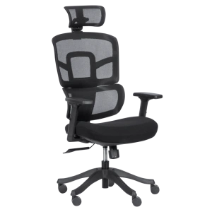 Ергономичен офис стол Comfortino 7582 в черно