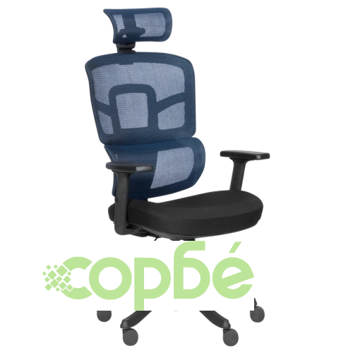 Ергономичен офис стол Comfortino 7582 в синьо и черно ➤ топ цена ➤ sorbe.bg