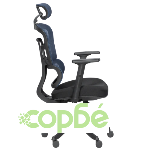 Ергономичен офис стол Comfortino 7582 в синьо и черно ➤ топ цена ➤ sorbe.bg