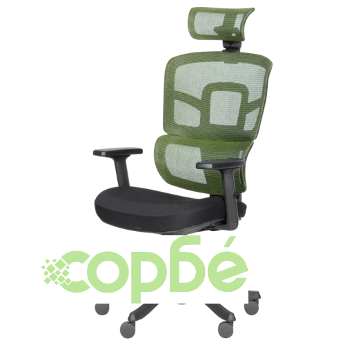 Ергономичен офис стол Comfortino 7582 в зелено и черно ➤ топ цена ➤ sorbe.bg