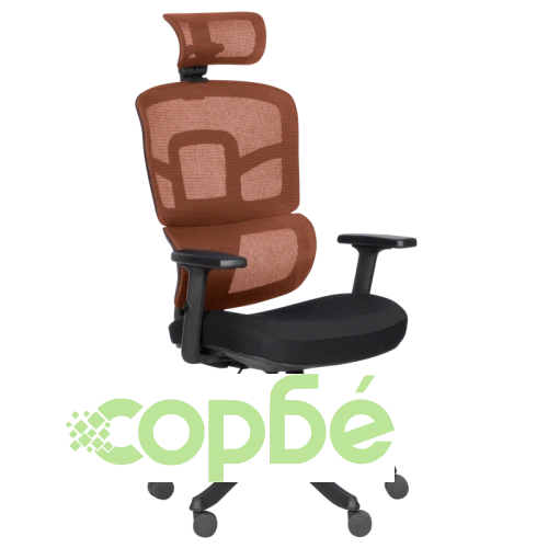 Ергономичен офис стол Comfortino 7582 в оранжево и черно ➤ топ цена ➤ sorbe.bg