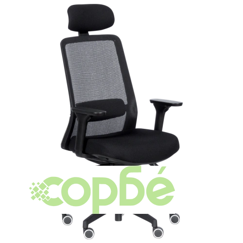 Ефективен офис стол Comfortino 7584 в черно ➤ топ цена ➤ sorbe.bg