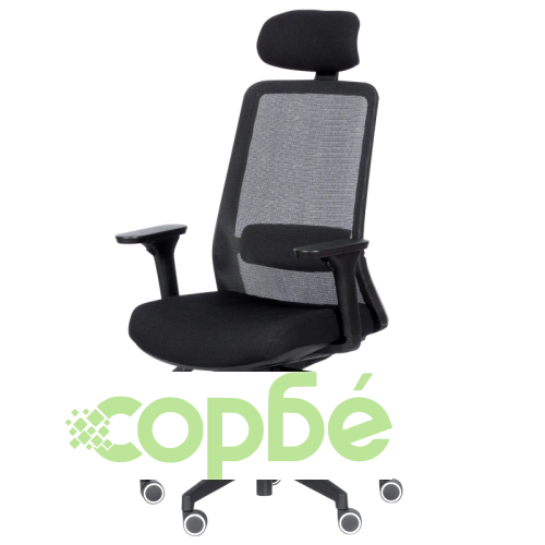 Ефективен офис стол Comfortino 7584 в черно ➤ топ цена ➤ sorbe.bg