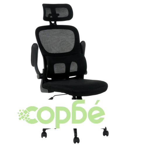 Офис стол Comfortino 7585 - Президентски стил в черно ➤ топ цена ➤ sorbe.bg