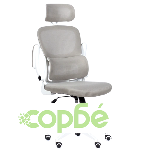 Комфортен офис стол Comfortino 7585 в светлосиво ➤ топ цена ➤ sorbe.bg