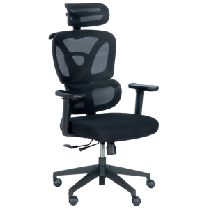 Черен ергономичен стол Comfortino 7591