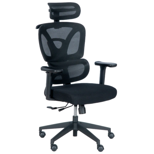 Черен ергономичен стол Comfortino 7591 ➤ топ цена ➤ sorbe.bg