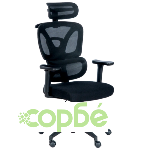 Черен ергономичен стол Comfortino 7591 ➤ топ цена ➤ sorbe.bg