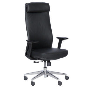 Черен ергономичен офис стол SLIGO LUX