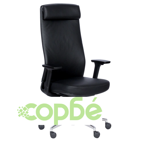 Черен ергономичен офис стол SLIGO LUX ➤ топ цена ➤ sorbe.bg