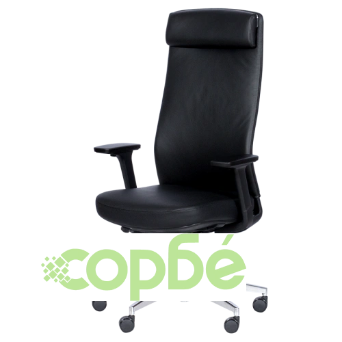 Черен ергономичен офис стол SLIGO LUX ➤ топ цена ➤ sorbe.bg