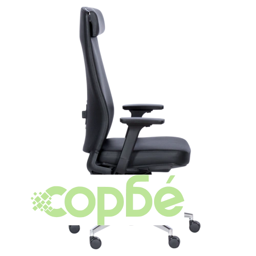 Черен ергономичен офис стол SLIGO LUX ➤ топ цена ➤ sorbe.bg