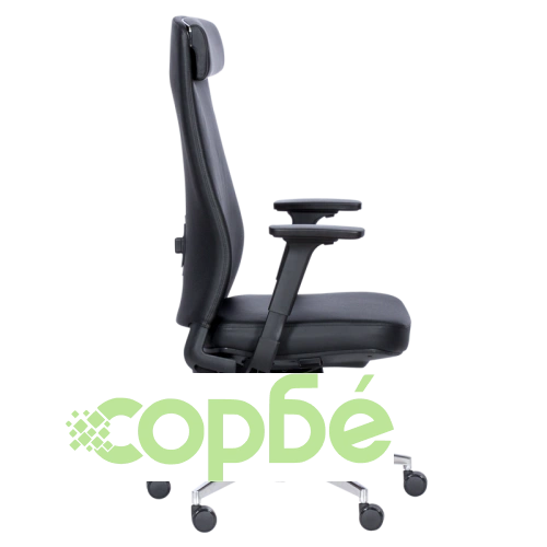 Черен ергономичен офис стол SLIGO LUX ➤ топ цена ➤ sorbe.bg