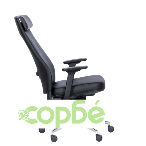 Черен ергономичен офис стол SLIGO LUX ➤ топ цена ➤ sorbe.bg