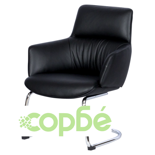 Посетителски стол KELLS в черно ➤ топ цена ➤ sorbe.bg