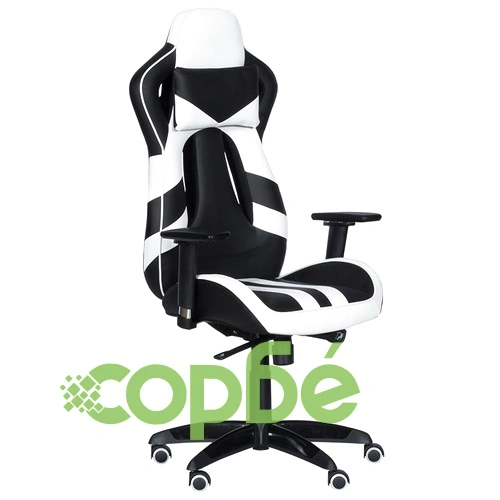 Геймърски стол SPRINTER - черен-бял ➤ топ цена ➤ sorbe.bg
