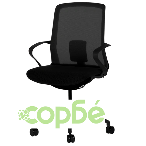 Офис стол Comfortino 7061 - Практичност и комфорт в черно ➤ топ цена ➤ sorbe.bg