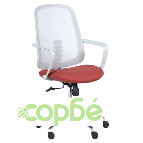 Офис стол Comfortino 7063 в сиво и червено ➤ топ цена ➤ sorbe.bg