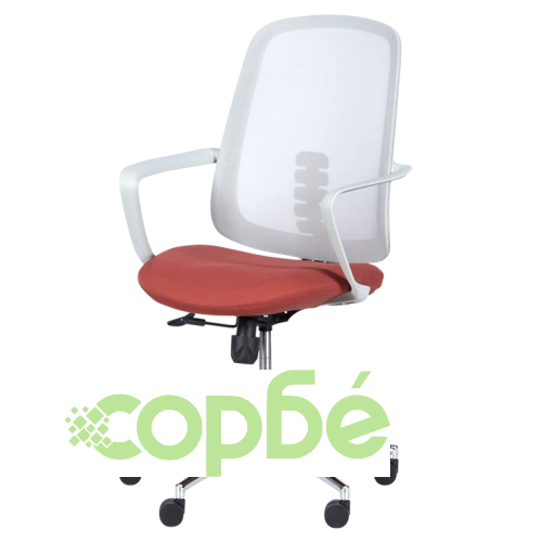 Офис стол Comfortino 7063 в сиво и червено ➤ топ цена ➤ sorbe.bg