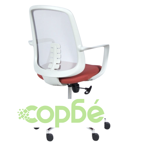 Офис стол Comfortino 7063 в сиво и червено ➤ топ цена ➤ sorbe.bg