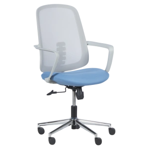 Офис стол Comfortino 7063 в сиво и синьо