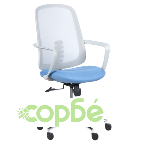 Офис стол Comfortino 7063 в сиво и синьо ➤ топ цена ➤ sorbe.bg