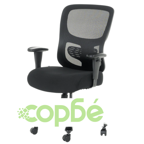 Професионален офис стол ALES в черно ➤ топ цена ➤ sorbe.bg