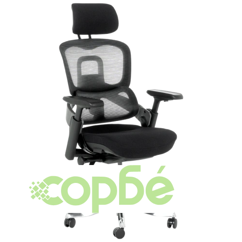 Ергономичен офис стол METZ в черно ➤ топ цена ➤ sorbe.bg